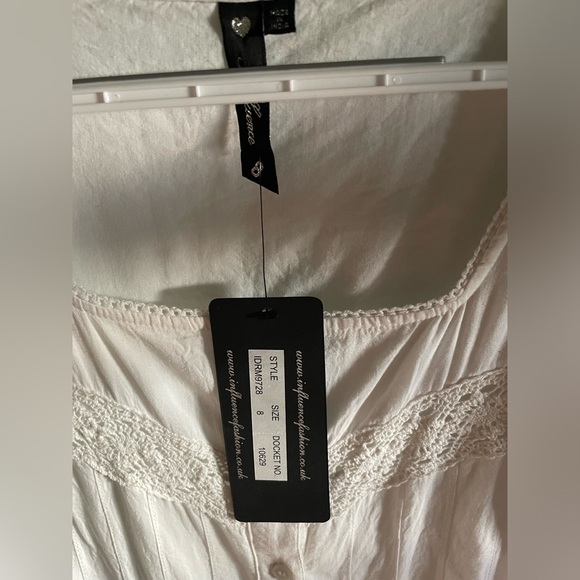 White midi cotton dress - Picture 5 of 7